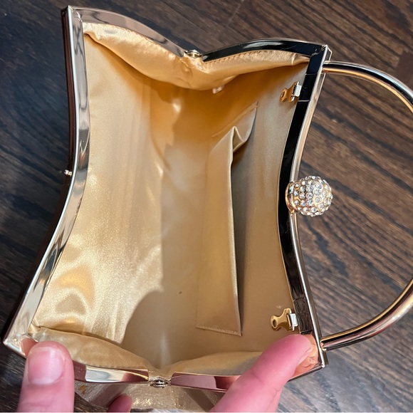 Incredible little gold and crystal fancy handbag - Picture 6 of 11